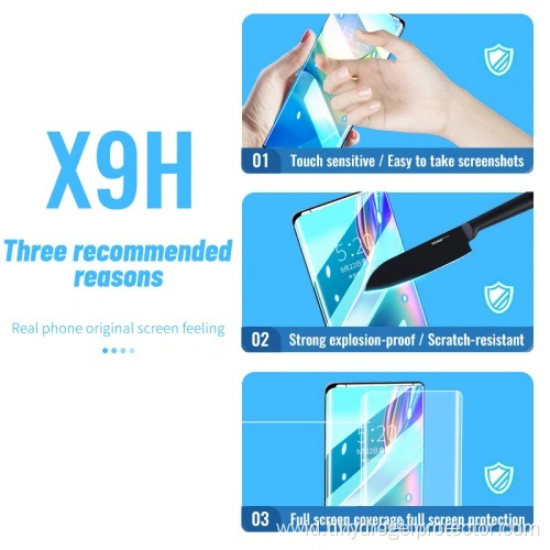 Pelindung layar UV HD yang dapat disesuaikan untuk ponsel
